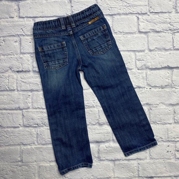 RUUM Elastic Waist, Distressed Pull On Jeans - Picture 6 of 7